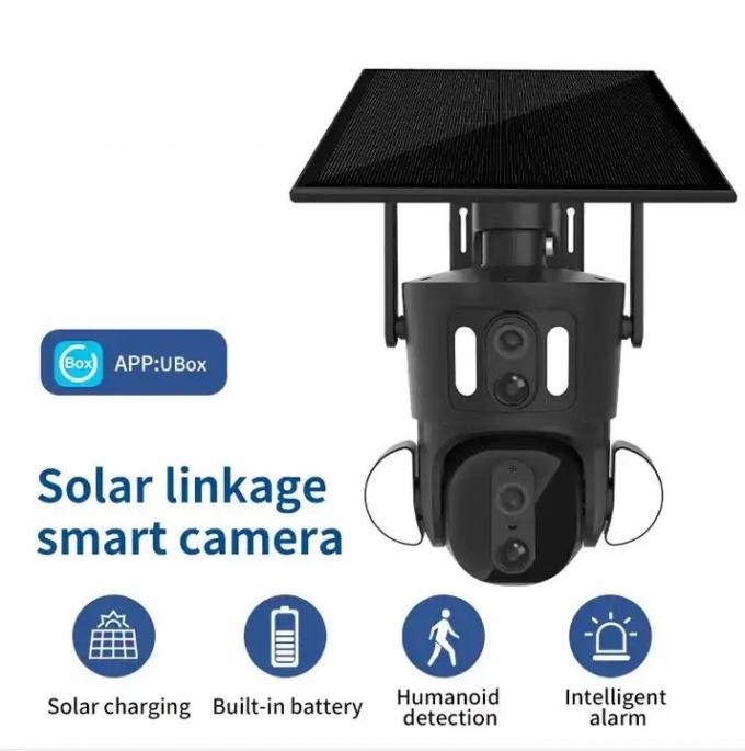 4MP/6MP Night Vision 4G Solar Camera Solar Powered Wireless IP Camera 0