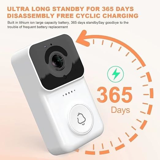 IP65 Wifi Doorbell Camera With Chime 2 Way Audio Front Door Security Camera