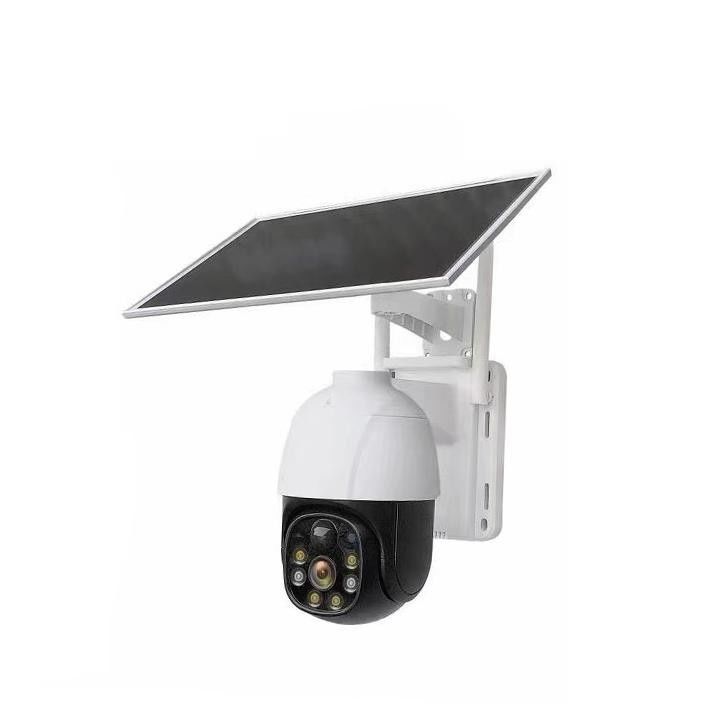 CE  2MP IP WiFi Solar Powered Security Camera PTZ 360 Degree H.265 Wireless