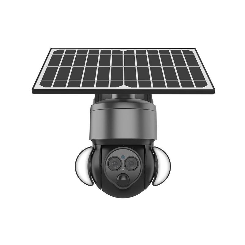 6MP Full Color Solar Outdoor Security Camera 4G Solar PTZ  Camera OEM