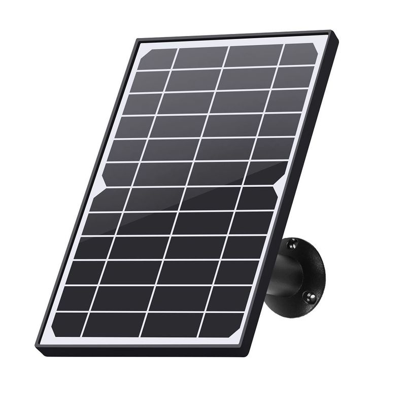 Weatherproof 10X Zoom Solar Battery Powered PTZ Alert Camera Black Color